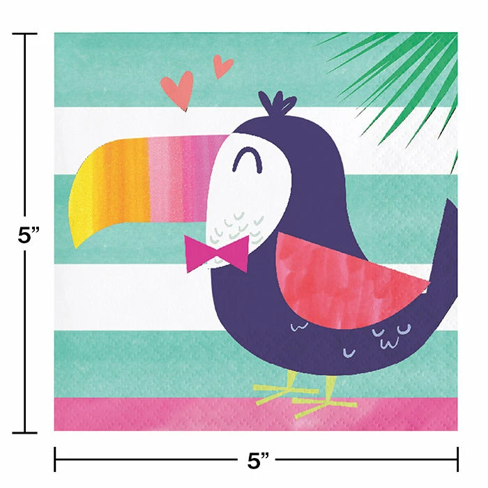 Creative Converting Pineapple N Friends Beverage Napkin (Case Pack Of 192) Kids Birthday Party Themes