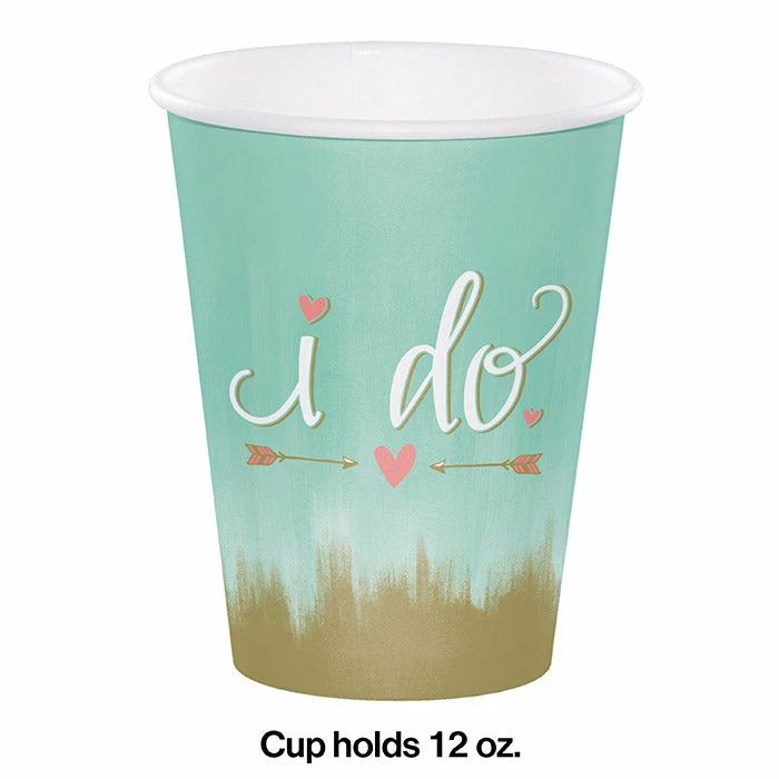 Creative Converting Mint To Be Hot/Cold Cups, 12 Oz. (96/case) Bridal And Wedding