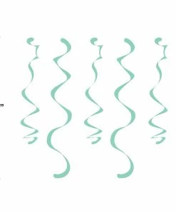 Creative Converting Fresh Mint Dizzy Danglers 18 Inch (60/case) Solid Color Tableware