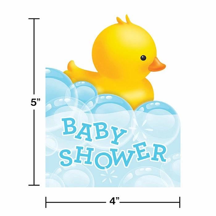Creative Converting Bubble Bath Invitation, Diecut (48/case) Baby Showers