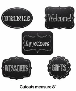 Creative Converting Chalkboard Assorted Cutouts (60/case)