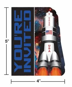 Creative Converting Space Blast Invitation, Gatefold (48/case)