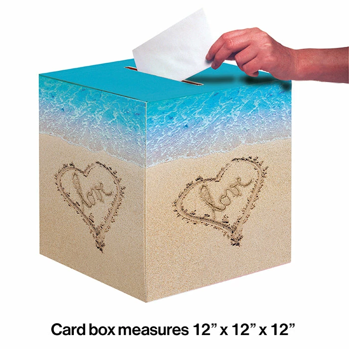Creative Converting Bridal And Wedding Beach Love Card Box 12 Inch (6/case)