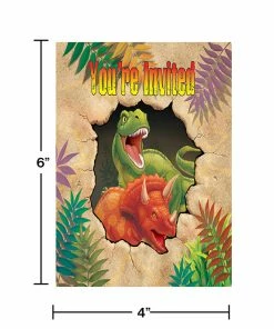 Creative Converting Dino Blast Invitation Gatefold Dc (48/case)