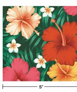Creative Converting Tropical Flowers Beverage Napkins 192 Ct